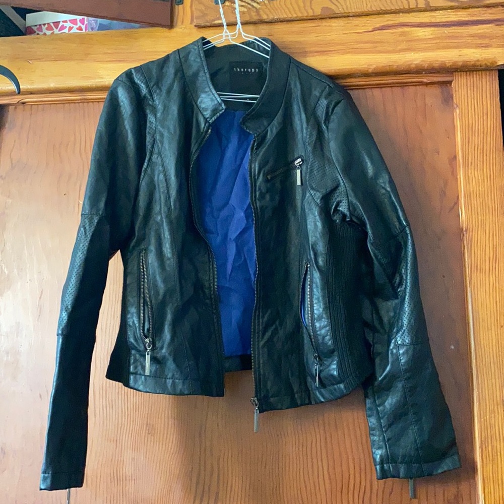 Faux black jacket